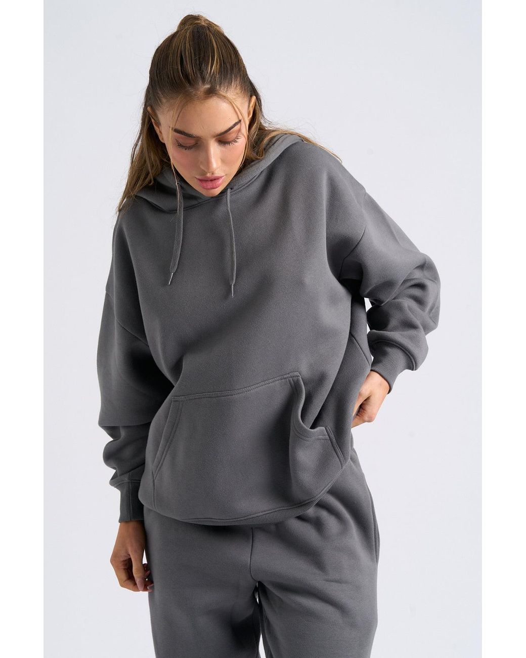 Urban Bliss Gray Oversized Hoodie