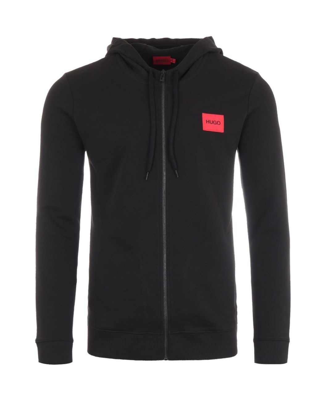HUGO Black Sweat Jacket for men