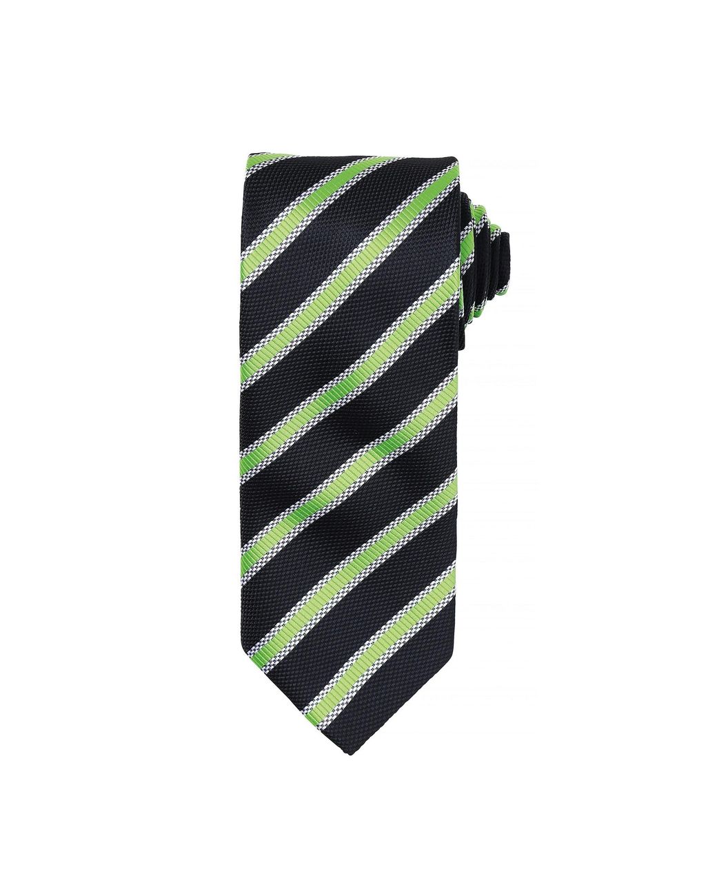 PREMIER Green Waffle Stripe Formal Business Tie (Pack Of 2) /Lime) for men
