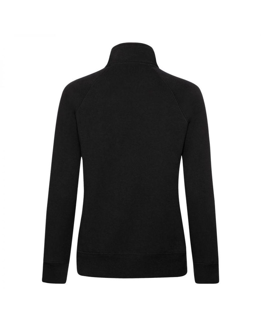 Fruit Of The Loom Black Ladies Premium Lady Fit Sweat Jacket