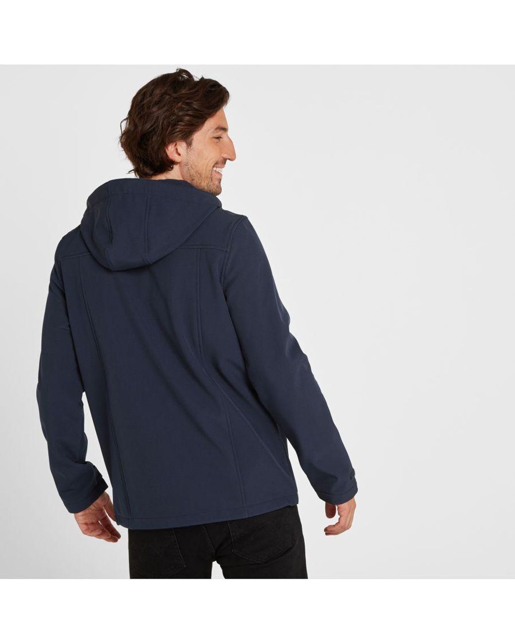 TOG24 Blue Feizor Softshell Hooded Jacket for men