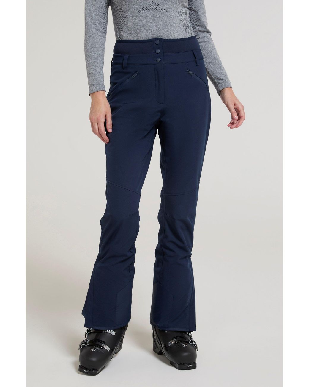 Mountain Warehouse Blue 'Avalanche' Ski Pants High Waist Warm Insulated Snow Proof Winter Trouser