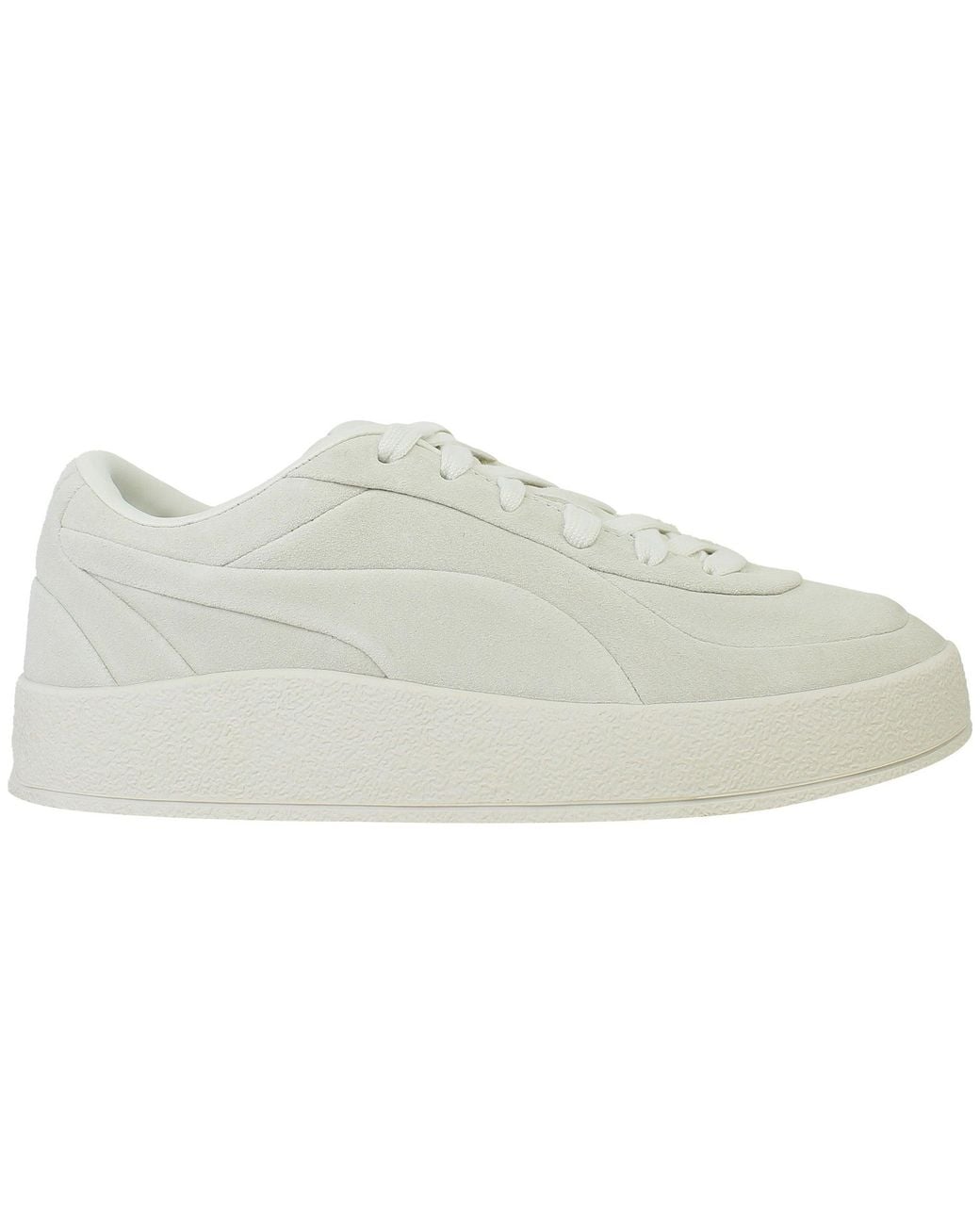 PUMA White Ca Luxe Elevated Trainers for men