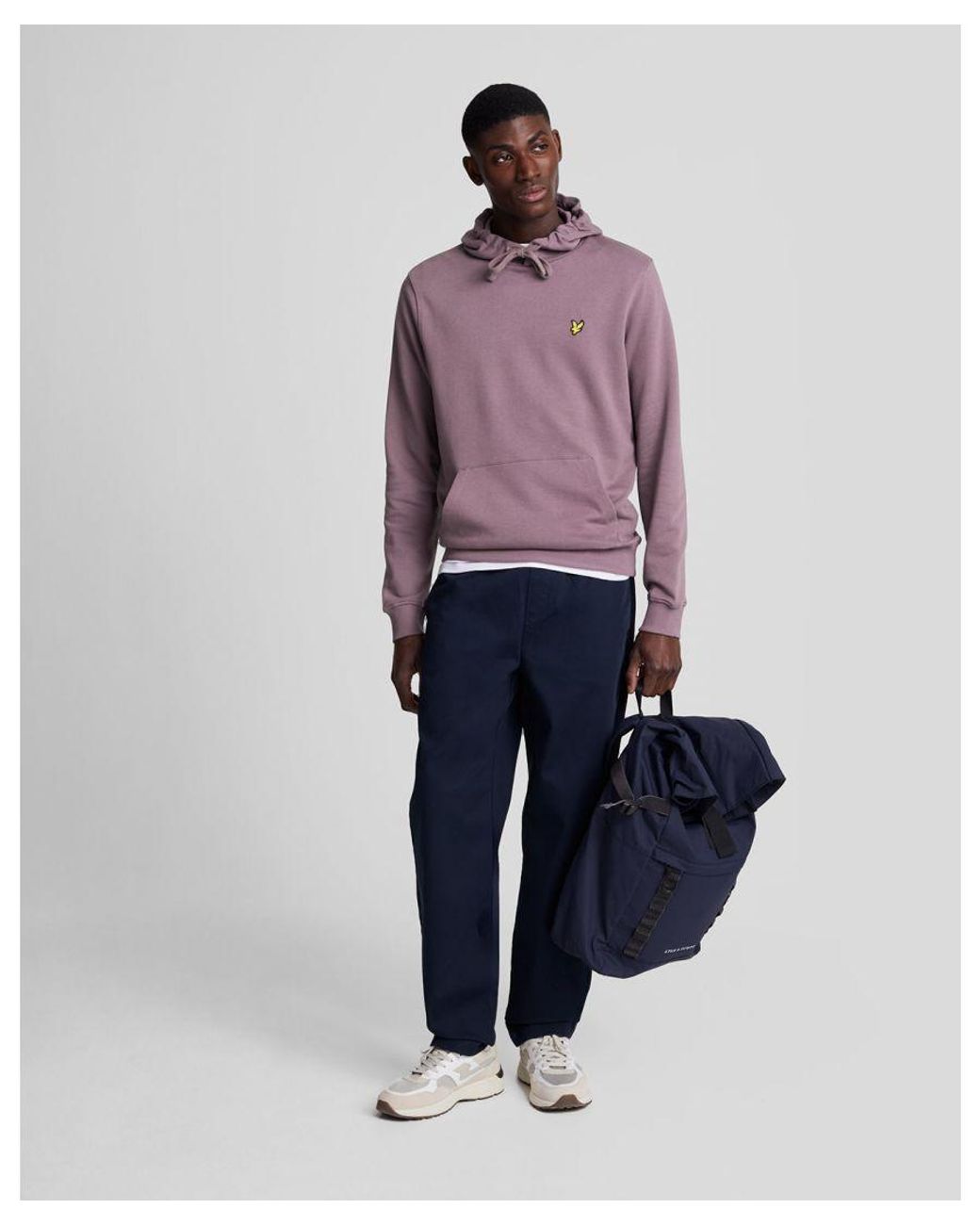 Lyle & Scott Purple Pullover Hoodie for men