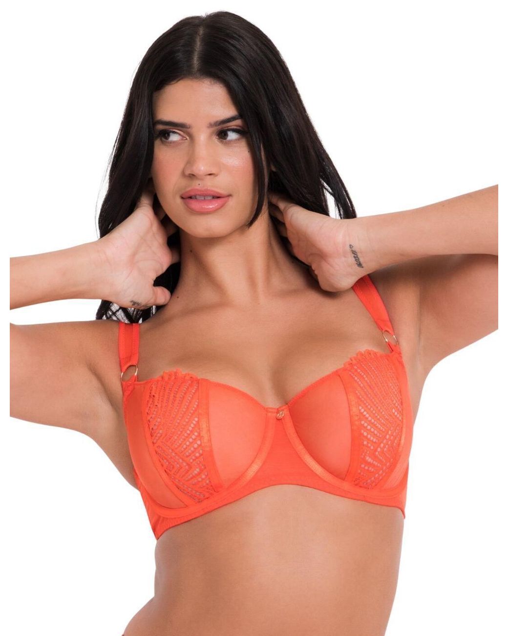 Curvy Kate Orange Lace Balconette Bra