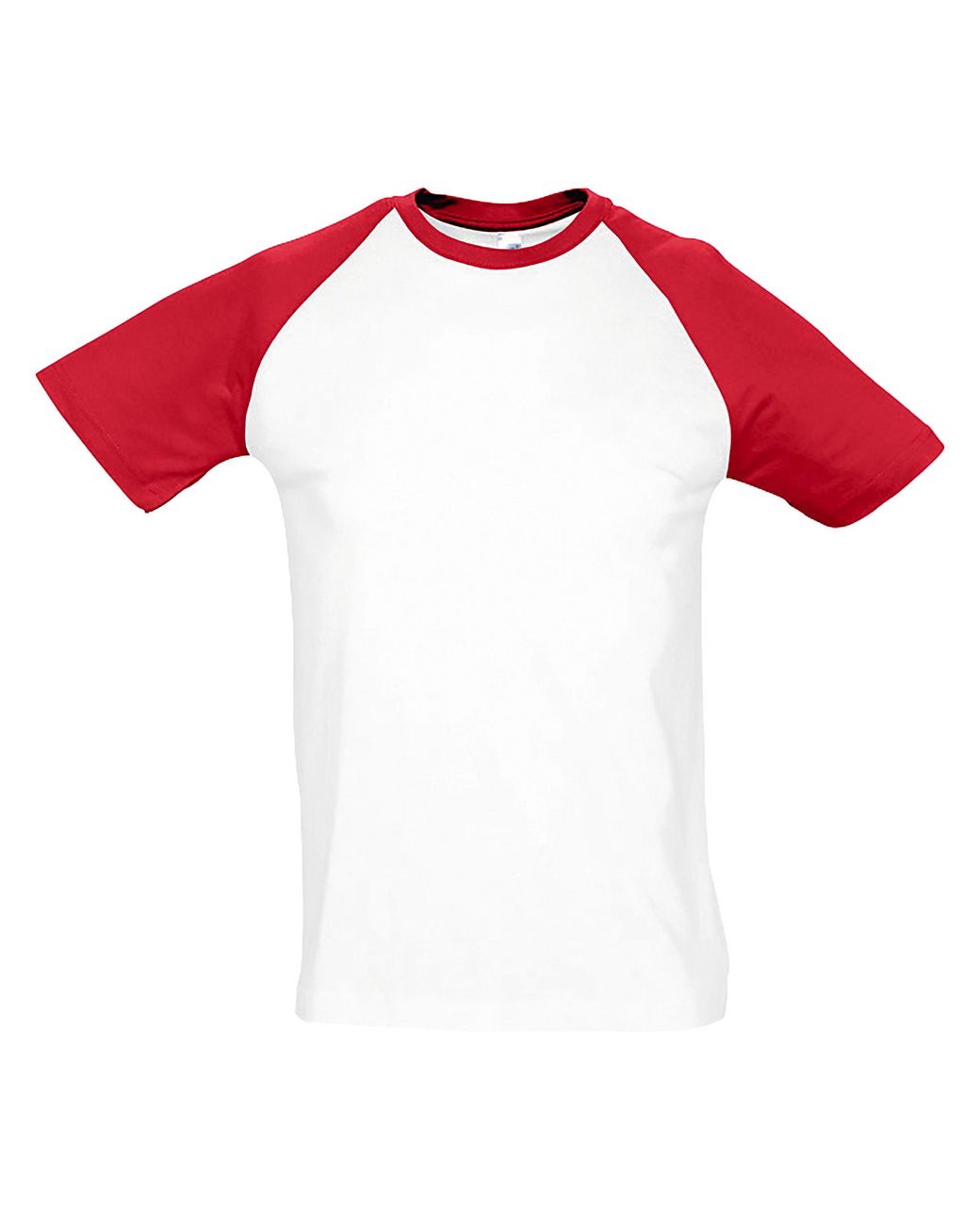 Sol's Red Funky Contrast Short Sleeve T-Shirt Cotton for men