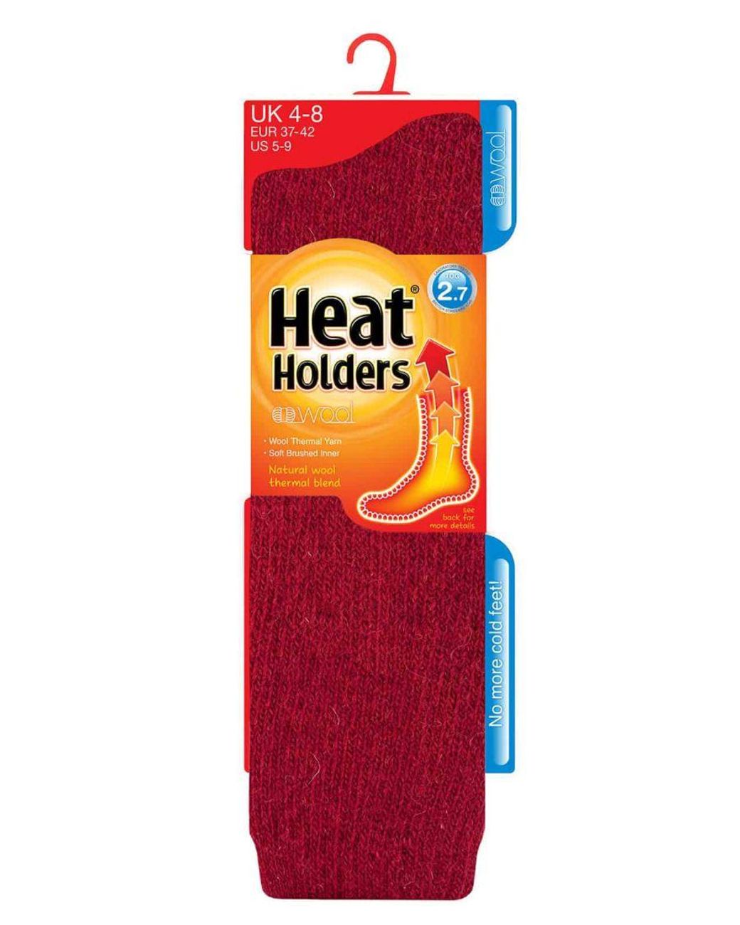 Heat Holders Ladies Extra Long Thick 2.7 Tog Coloured Knee High Wool Socks