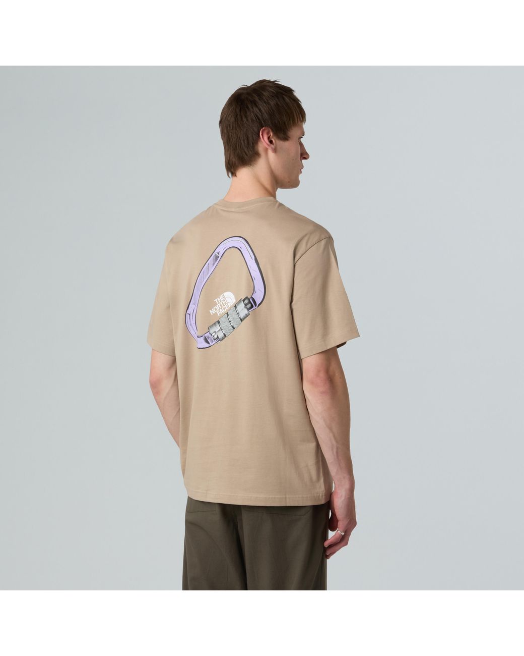 The North Face Natural Explore Carabiner Relaxed T-Shirt Mushroom