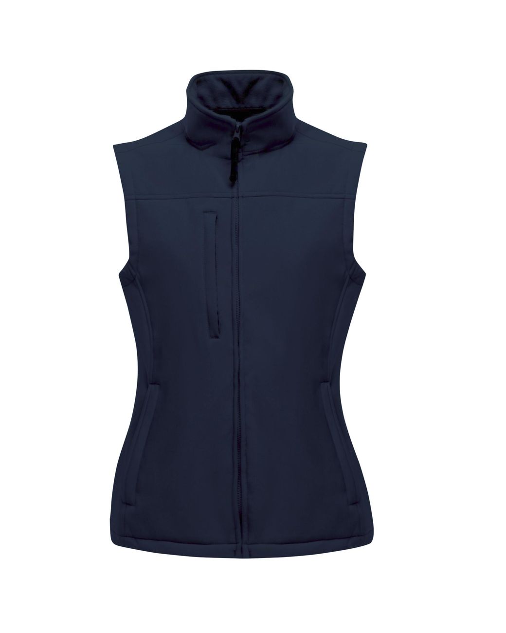 Regatta Blue Ladies Flux Softshell Bodywarmer Sleeveless Jacket (Water Repellent & Wind Resistant)