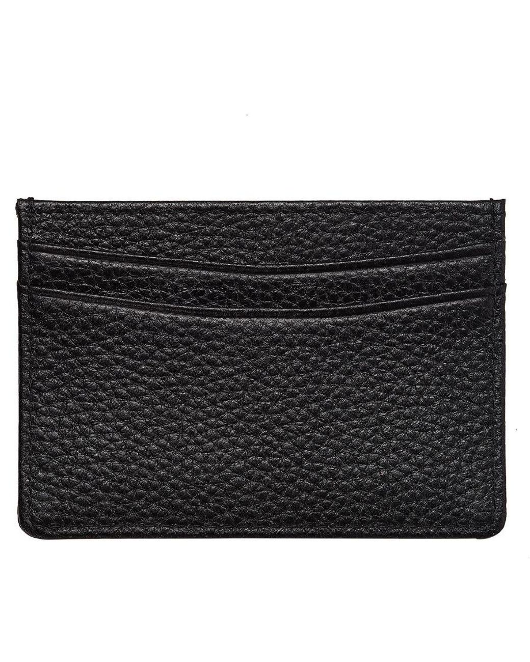 Swan And Edgar Black Luxury Credit Card Holder for men