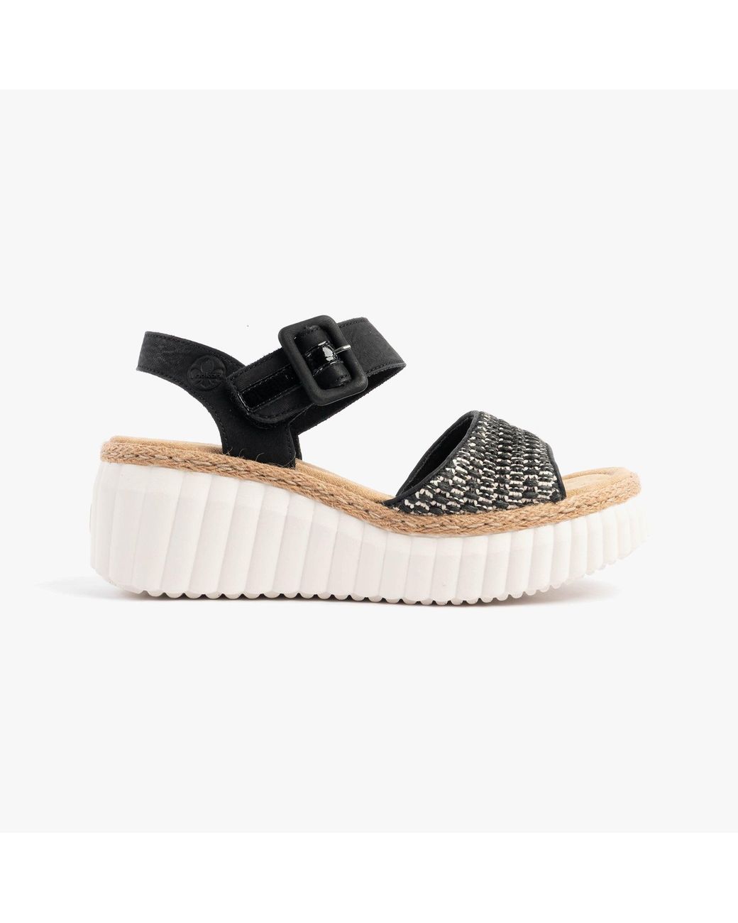 Rieker Black 69176-00 Sandals