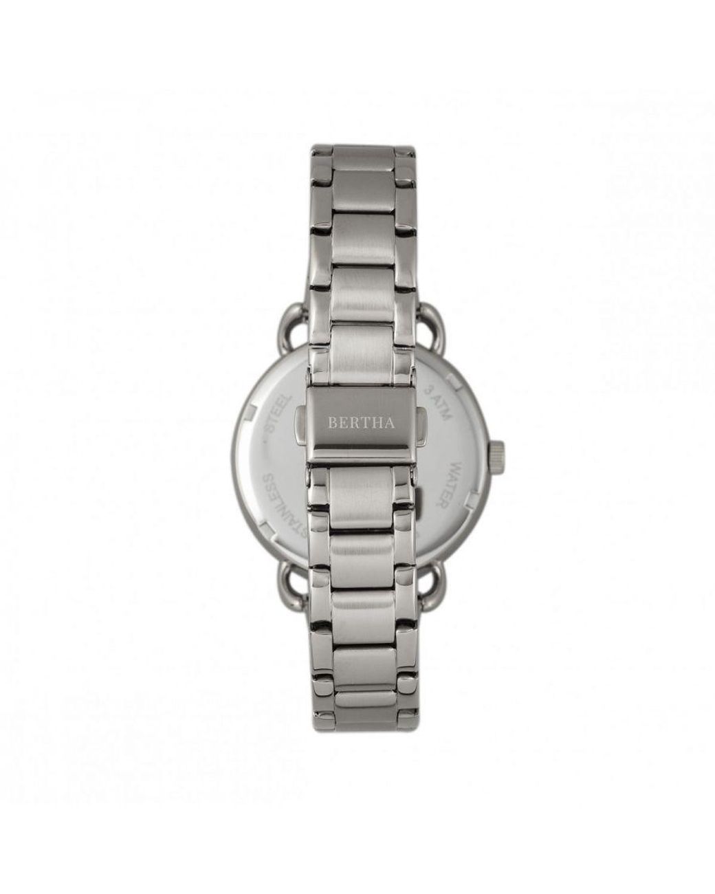 Bertha Metallic Gwen Bracelet Watch W/Day/Date
