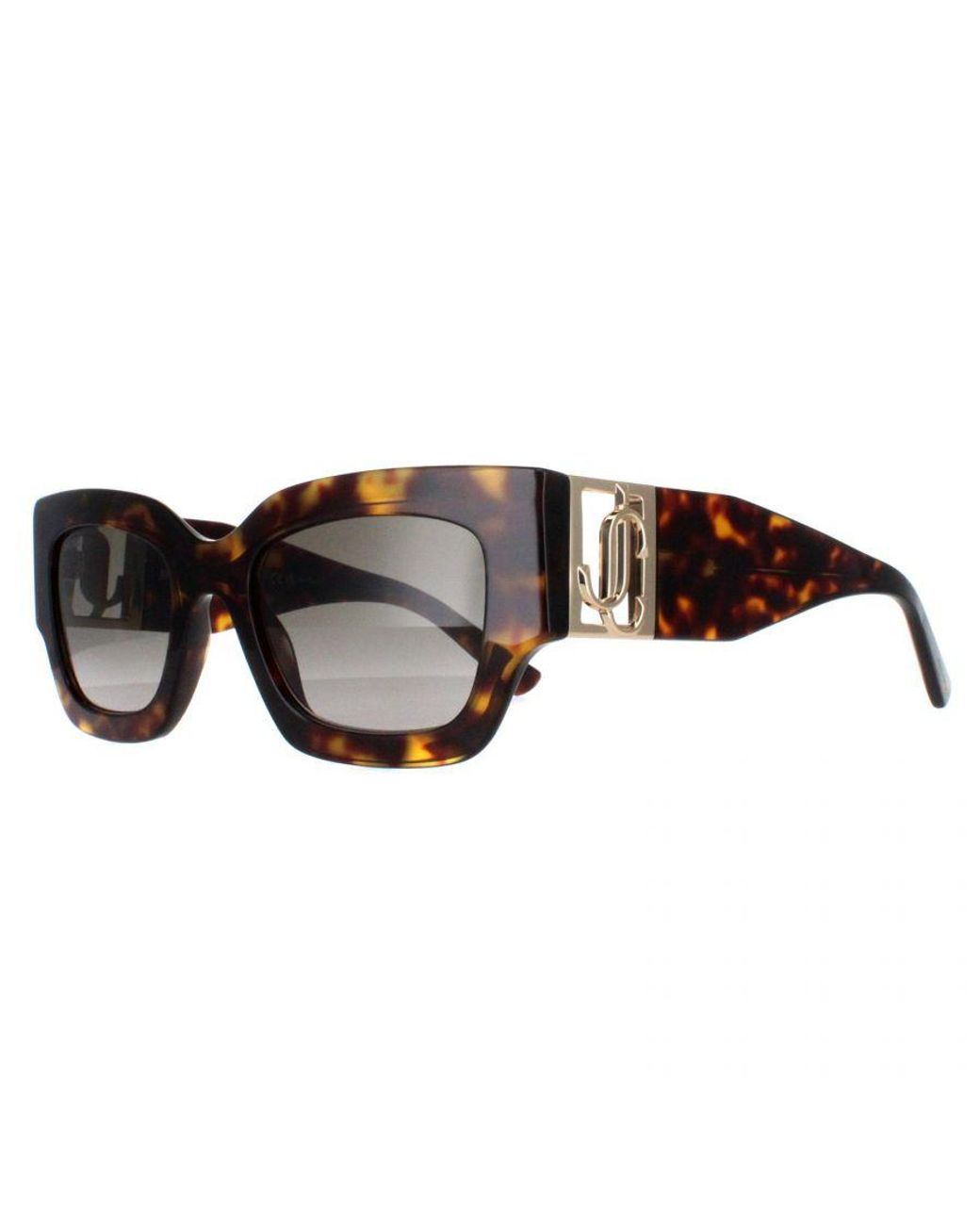 Jimmy Choo Brown Square Havana And Gradient Nena/S