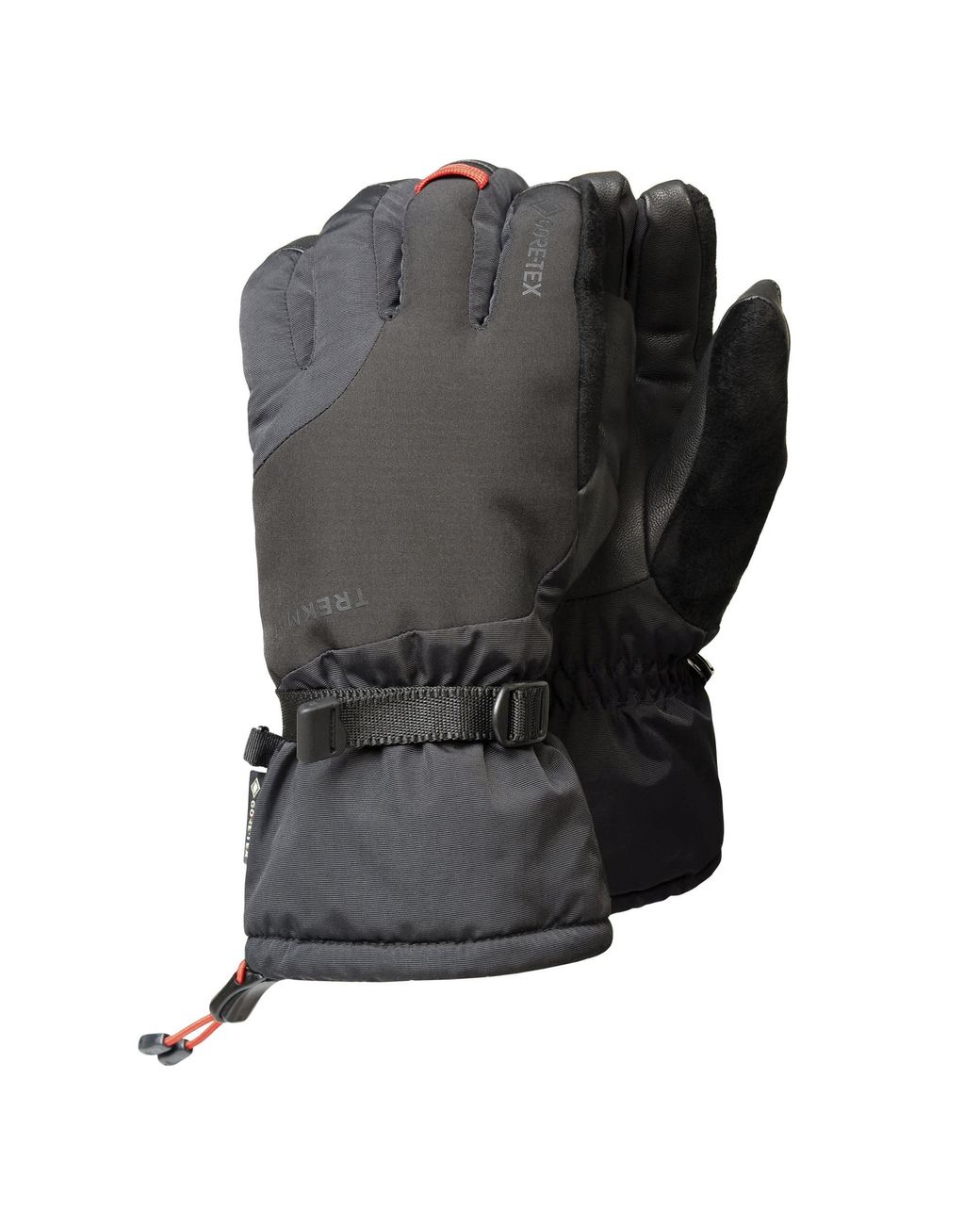 Trekmates Gray Ladies Waterproof Gore Tex Warm Insulated Leather Palm Mountain Gloves for men