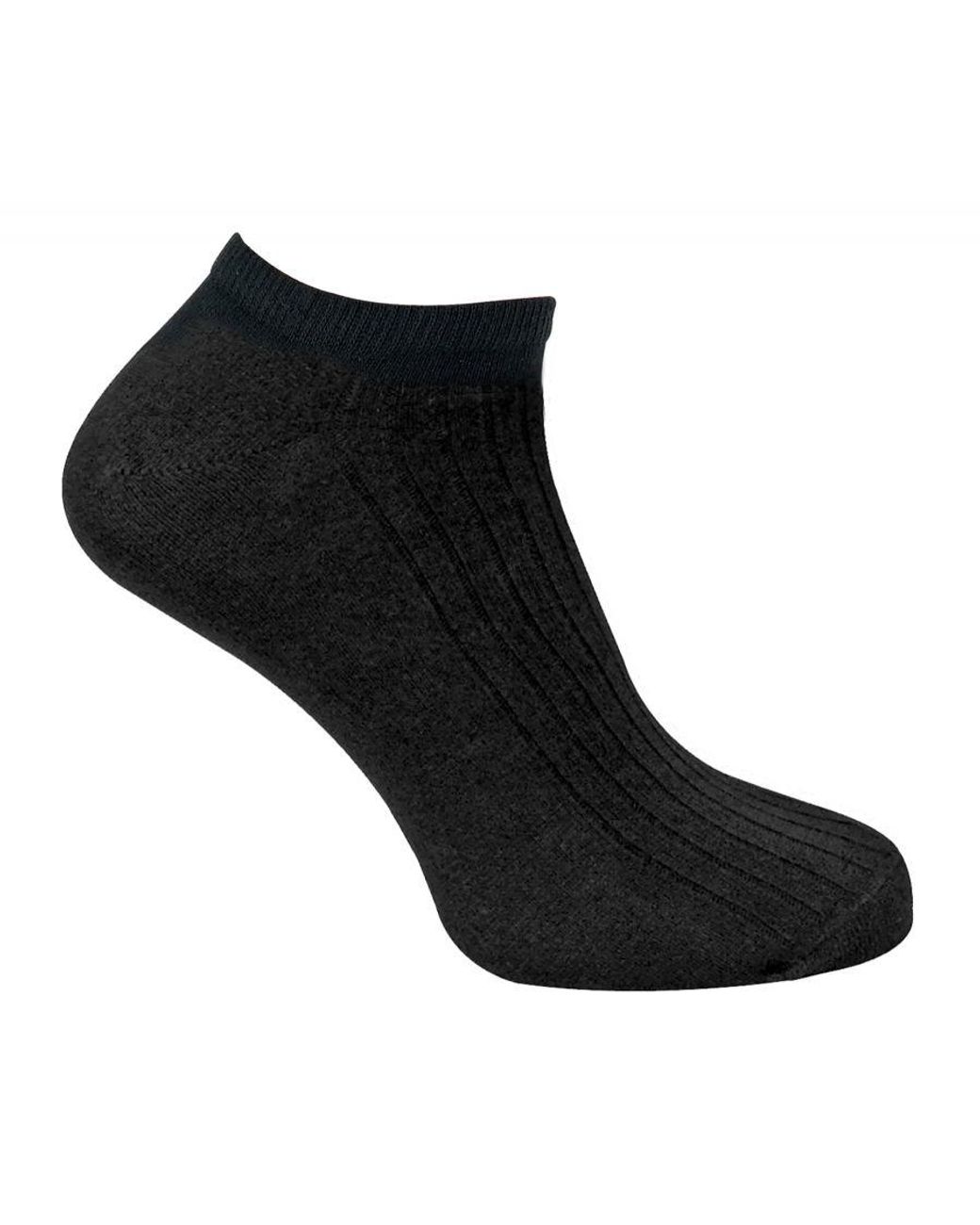 Sock Snob Black 100% Cotton Ankle Socks for men