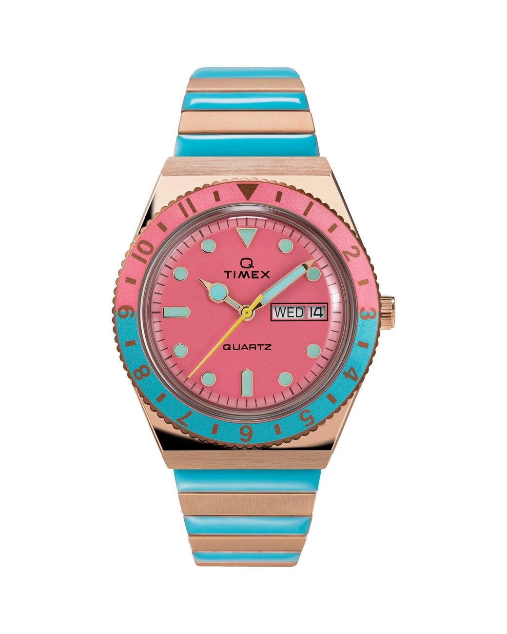 Timex Multicolor Q Malibu Watch Tw2U81500 Stainless Steel
