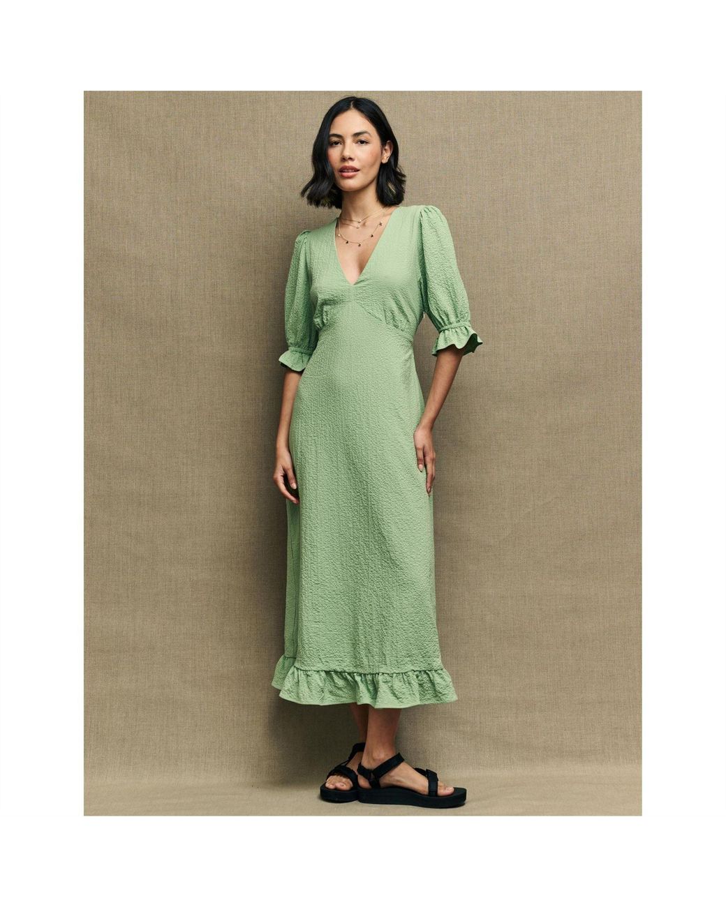 Nobody's Child Green Nobodys Delilah Mid Dress