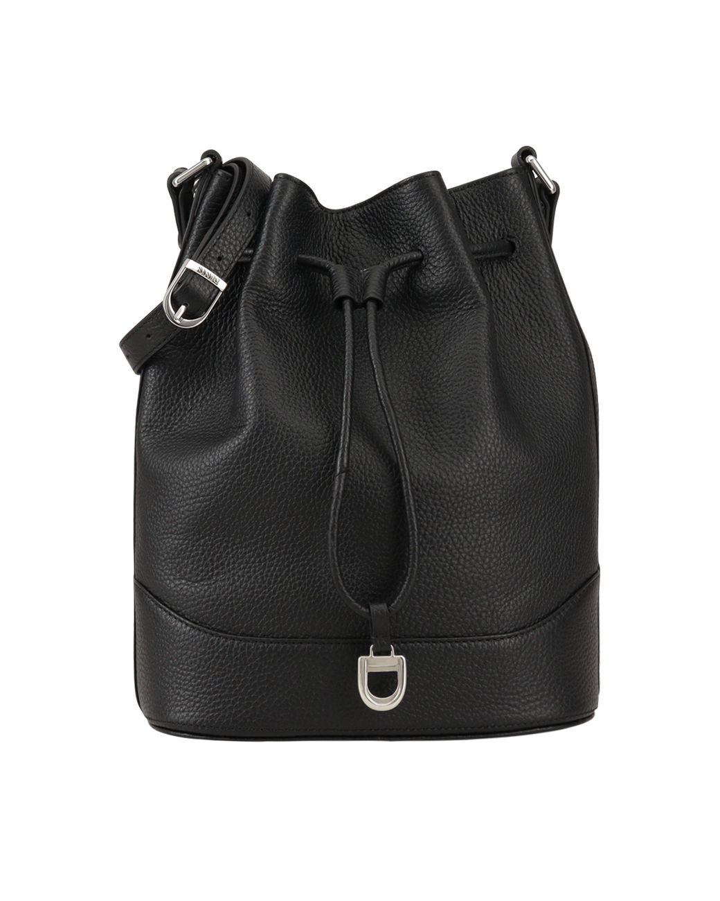Dents Black Somerset Leather Cross Body Bag