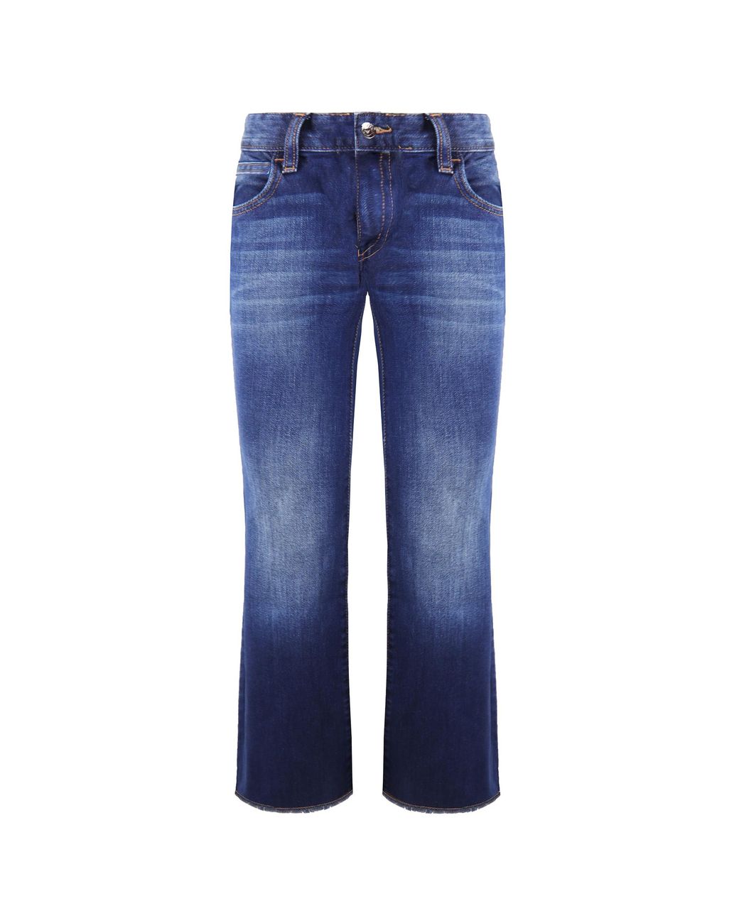 Armani Blue Emporio J34 Regular Fit Wide Leg Jeans