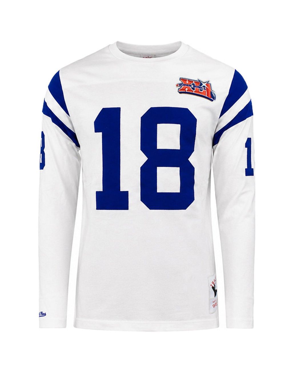 Mitchell & Ness Blue Nfl Indiana Colts #18 Manning Top for men