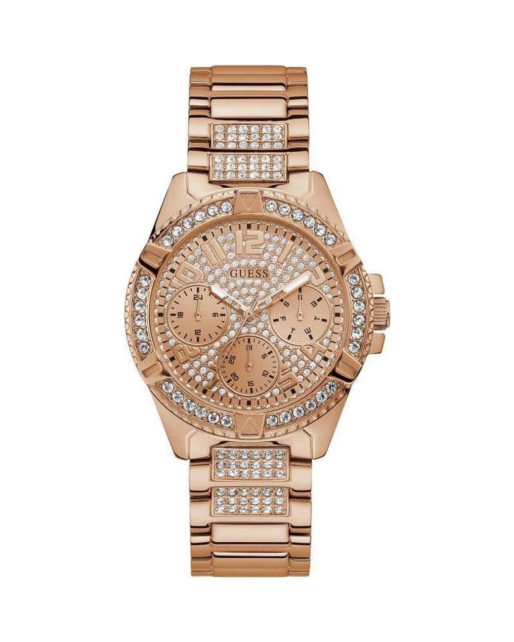 Guess Metallic Steel Fashion Analogue Quartz Watch