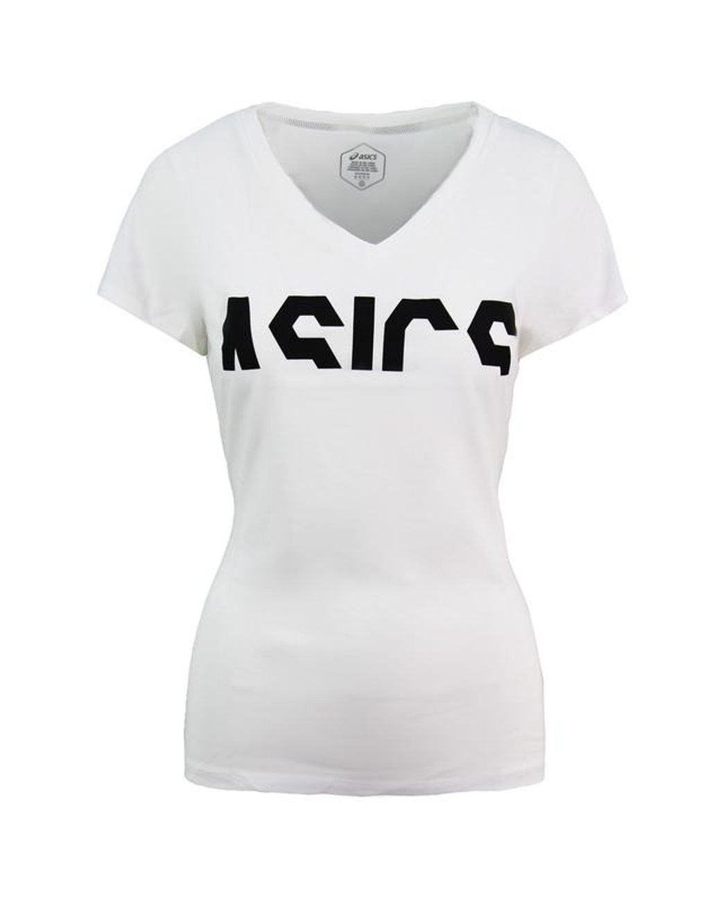 Asics White Essentials Gpx T-Shirt Cotton