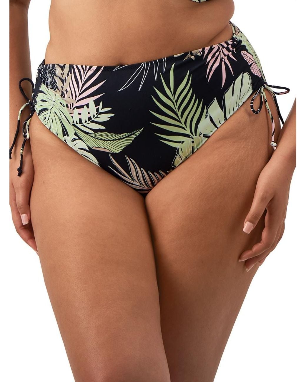 Elomi Black Tropical Retreat Adjustable Bikini Brief