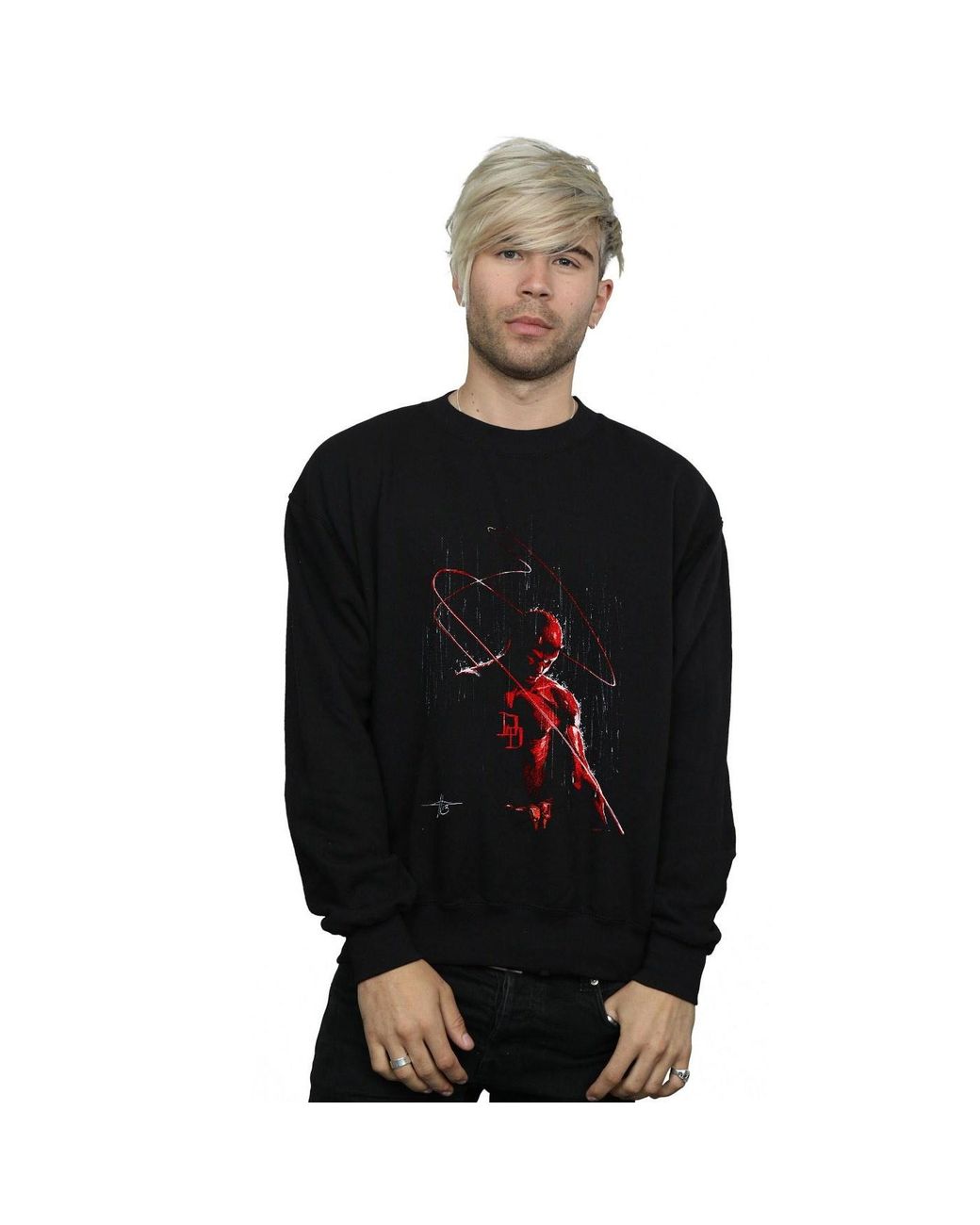 Marvel Black Daredevil Painting Sweatshirt for men