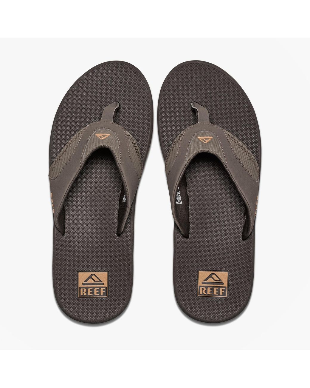 Reef Gray Fanning Toe-Post Sandals for men