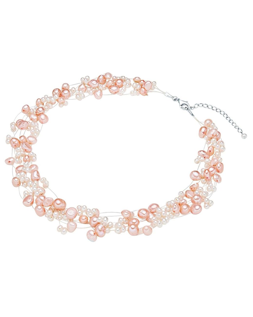 Valero Pearls Pink Fresh Water Cultured Pearl Necklace
