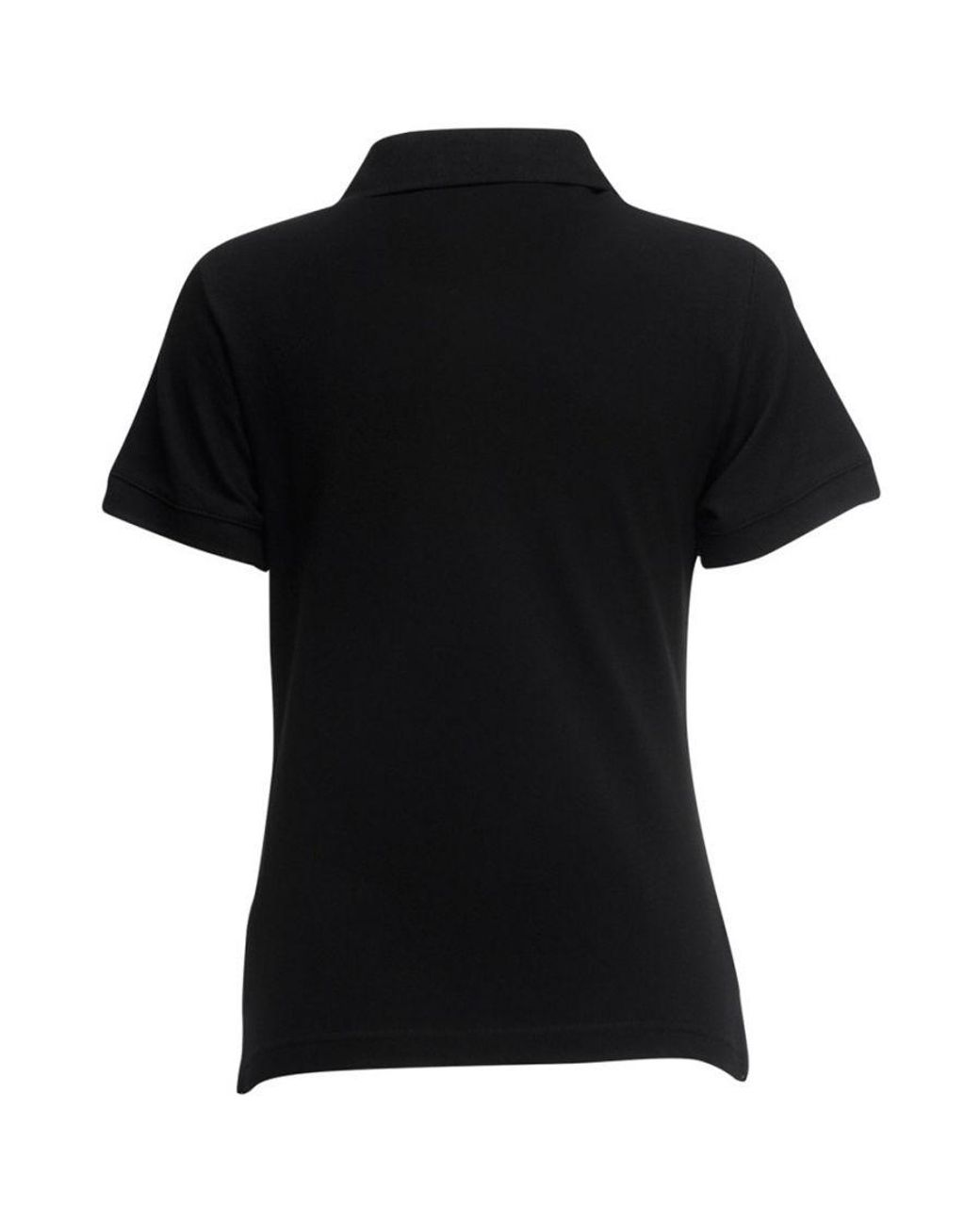 Fruit Of The Loom Black Lady-Fit 65/35 Short Sleeve Polo Shirt