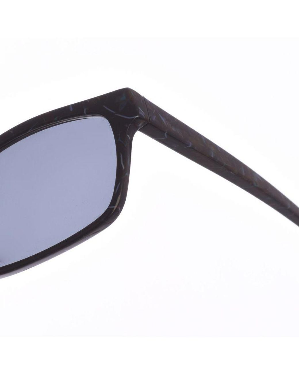 Zen Blue Rectangular Shaped Acetate Sunglasses Z399B