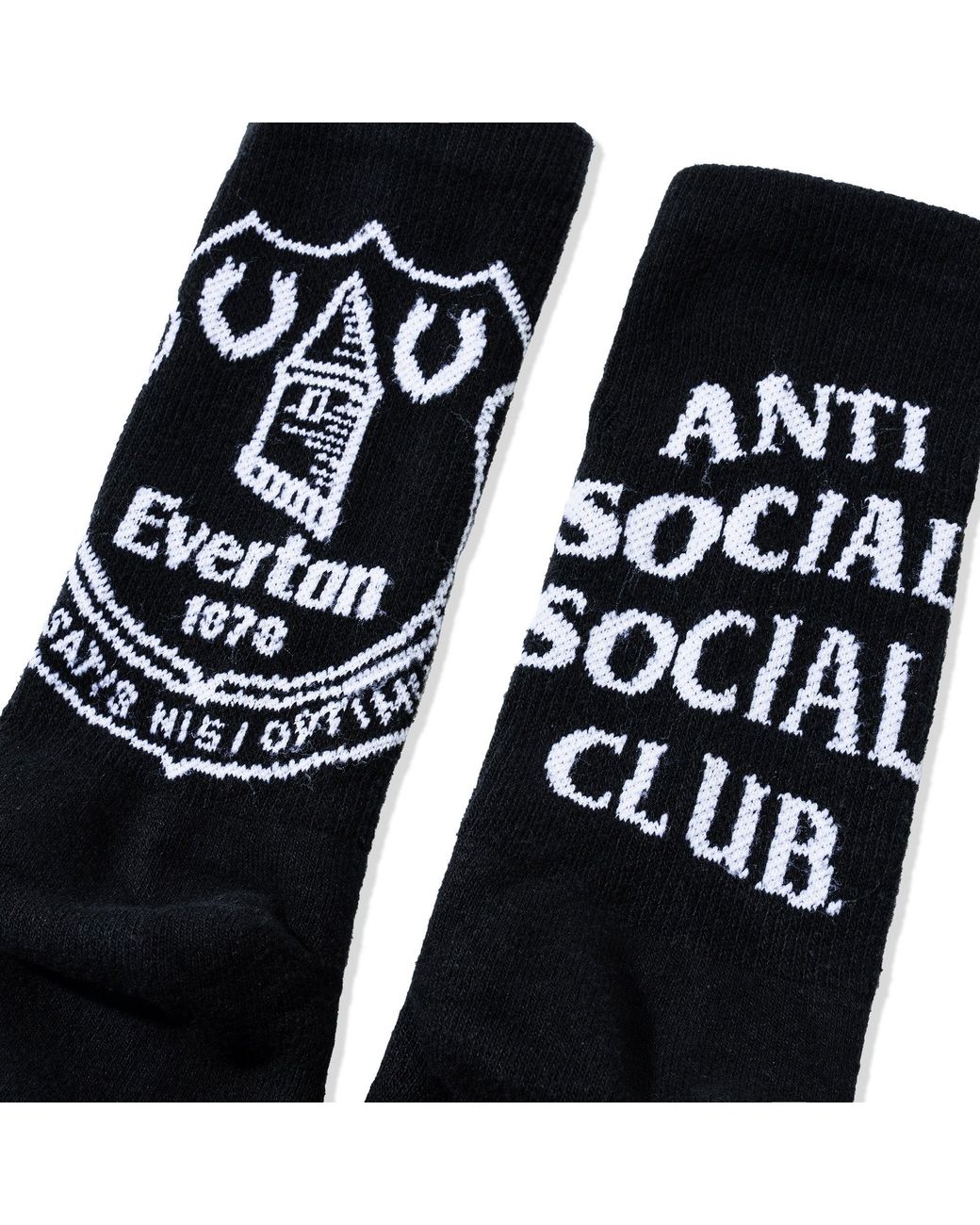 ANTI SOCIAL SOCIAL CLUB Black Anti Social Club Assc X Everton Fc Premier Socks