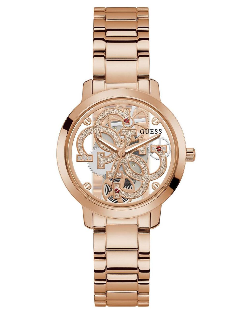 Guess Metallic Quattro Clear Watch Gw0300L3 Stainless Steel (Archived)
