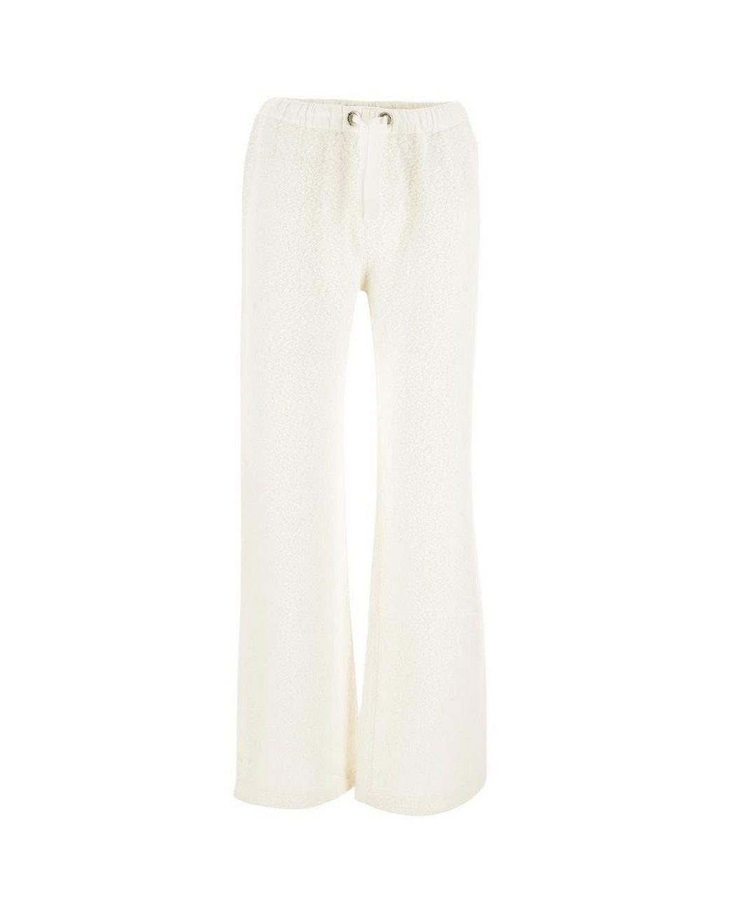 Parajumpers White Shino Fleece Sweatpants Wool