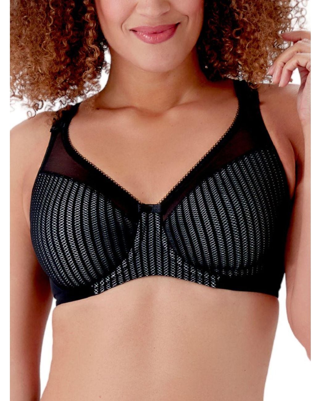 Berlei Black Beauty Stripe Smoothing Bra