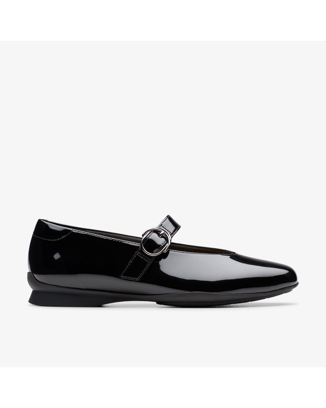 Clarks Black Jazmynn Iris Pat Shoes