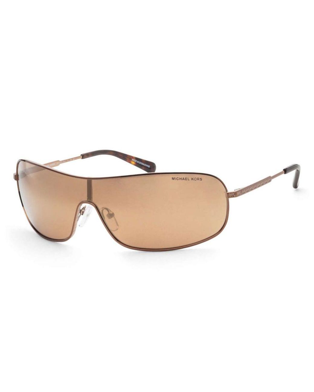 Michael Kors Natural Aix Gold Mirror Shield Sunglasses Mk1139 12137p 38