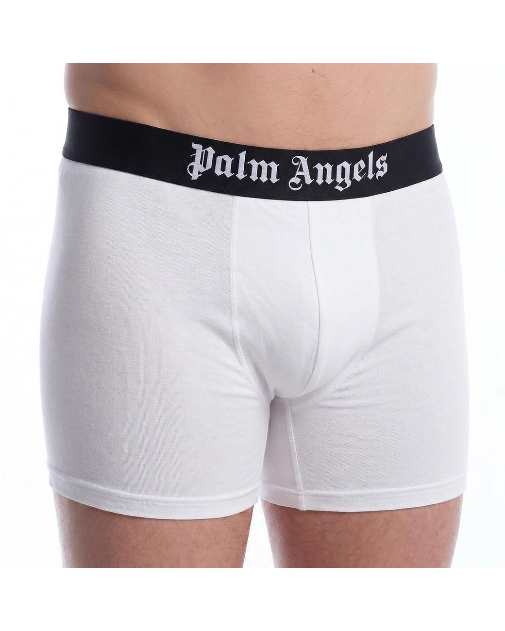 Palm Angels White Fitted Boxer Shorts Pmuh001F22Fab0010101 for men