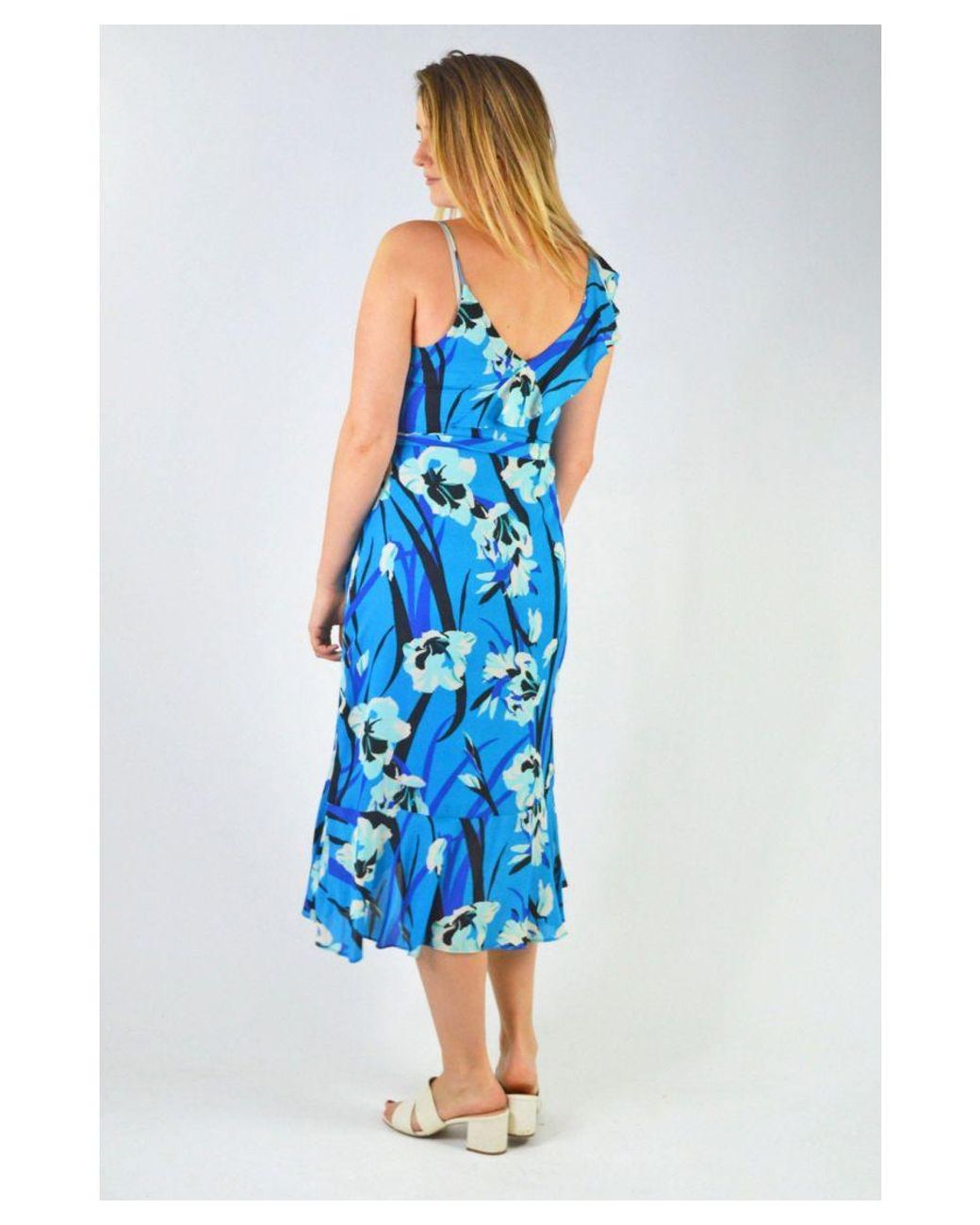 Secret Label Blue Floral Strappy Dress
