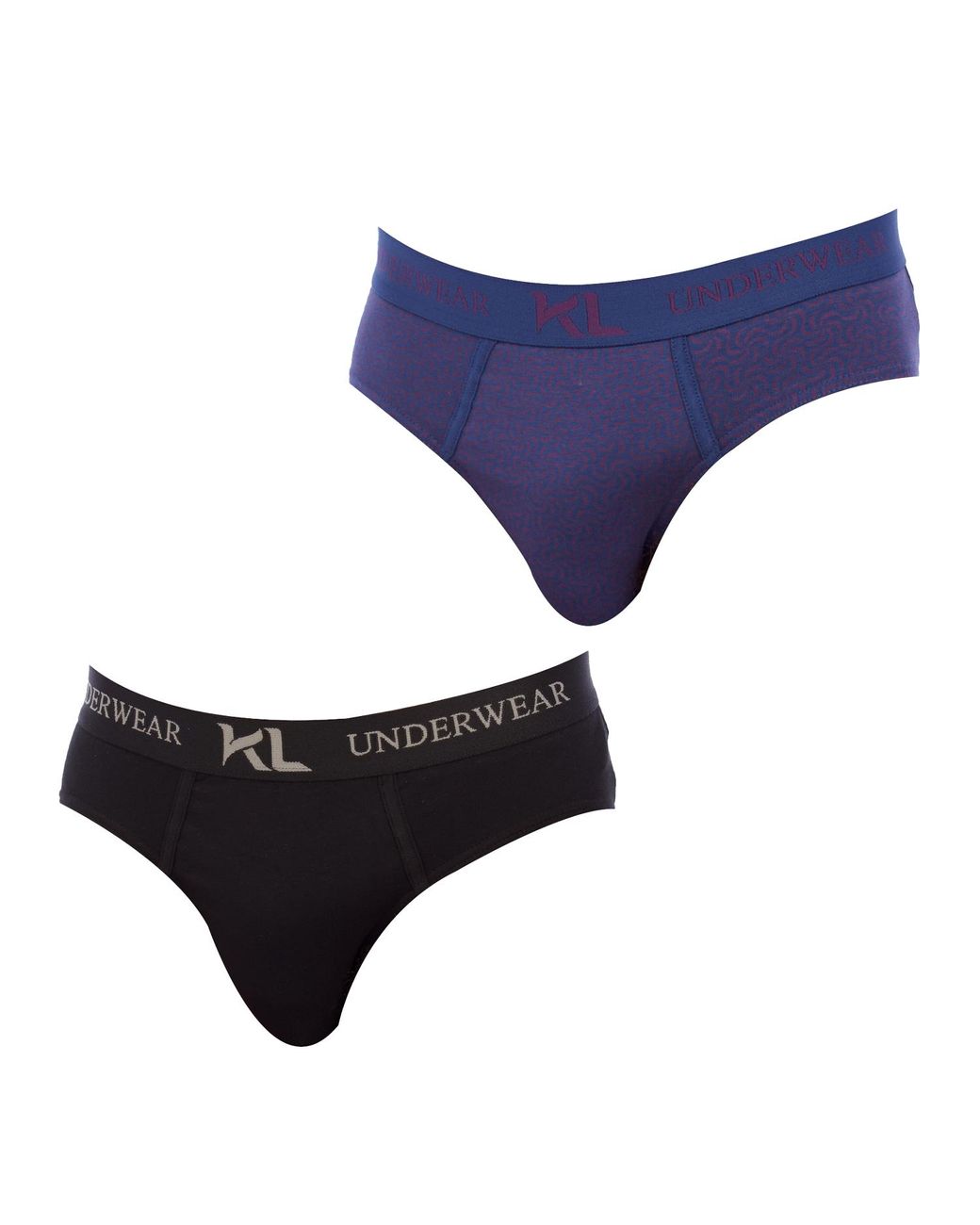 Kisses&Love Purple Pack-2 Kls2 Breathable Fabric Basic Briefs for men