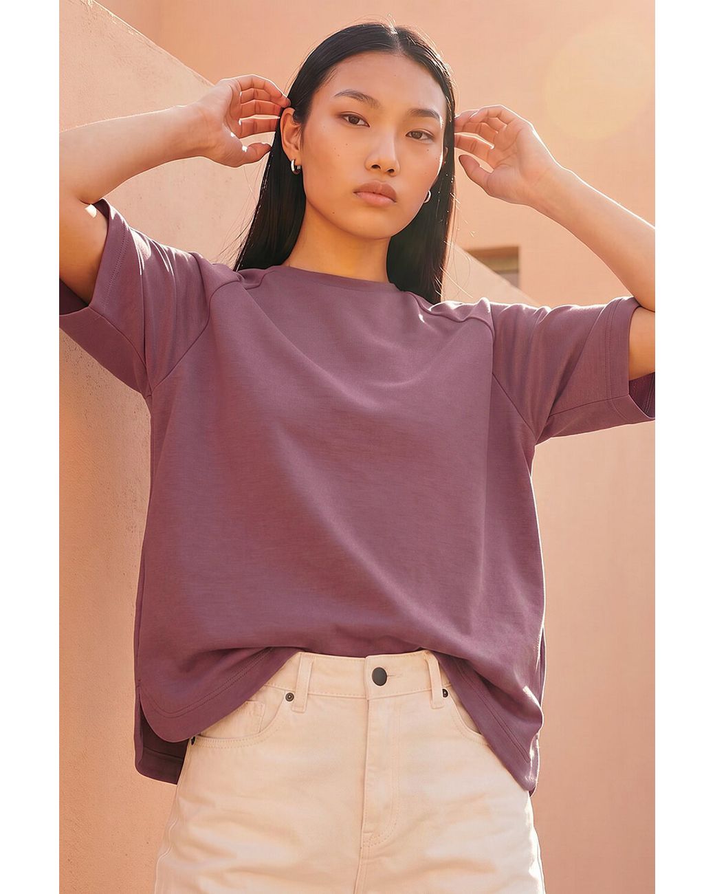 D.u.s.k Purple Soft Stretch T-Shirt