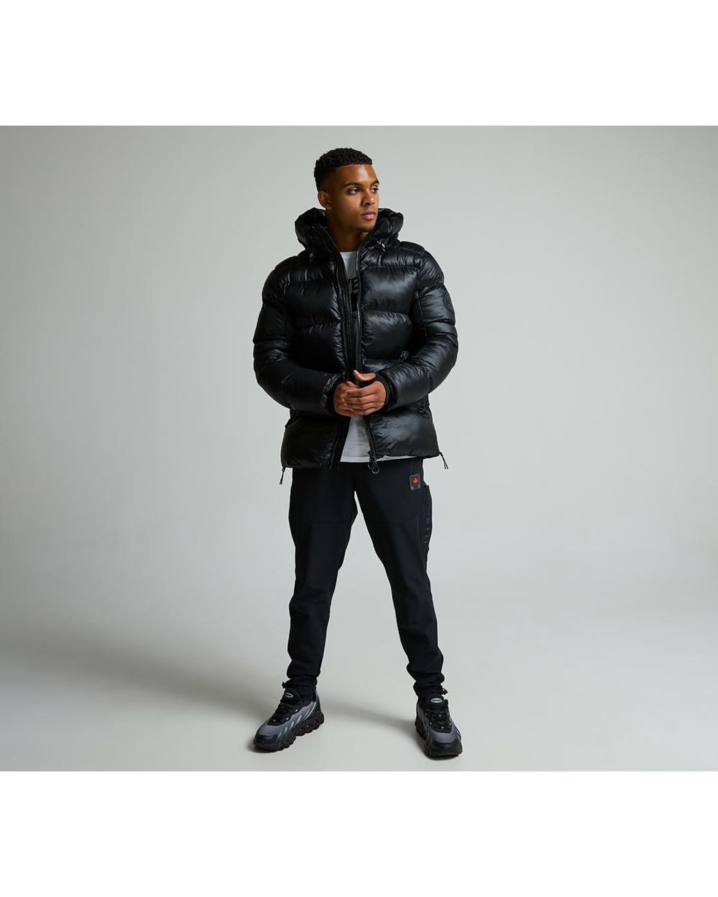 Zavetti Canada Black Tanox Puffer Jacket for men