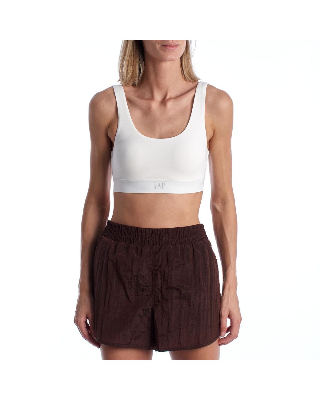 Gap Brown Cotton Bralette Bra 802617