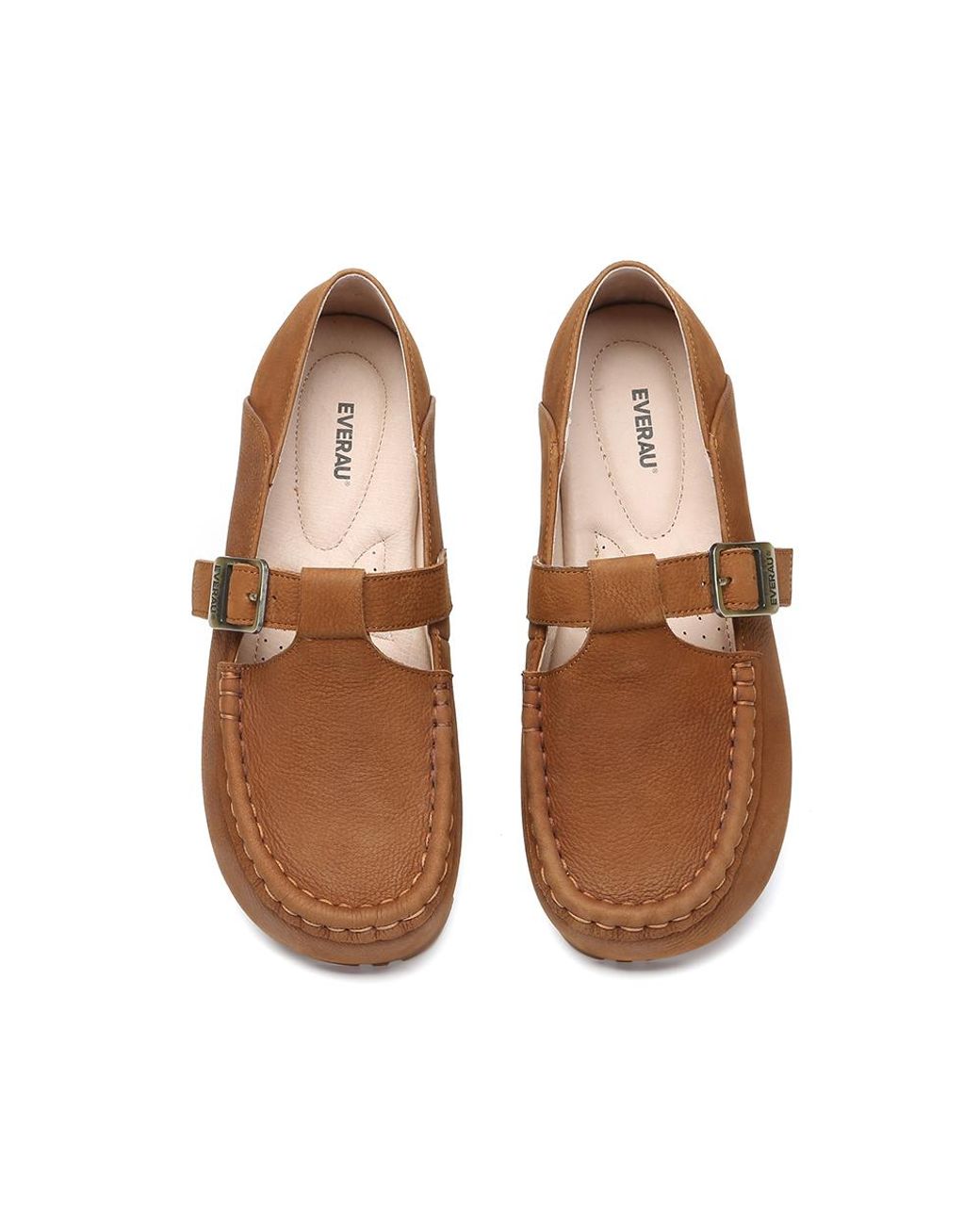 EverAu Australia Brown Ever Au Maria Loafers With Sole
