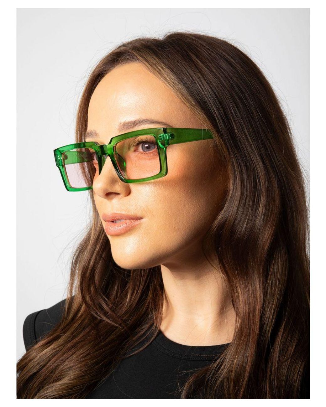 SVNX Blue Square Frame Sunglasses
