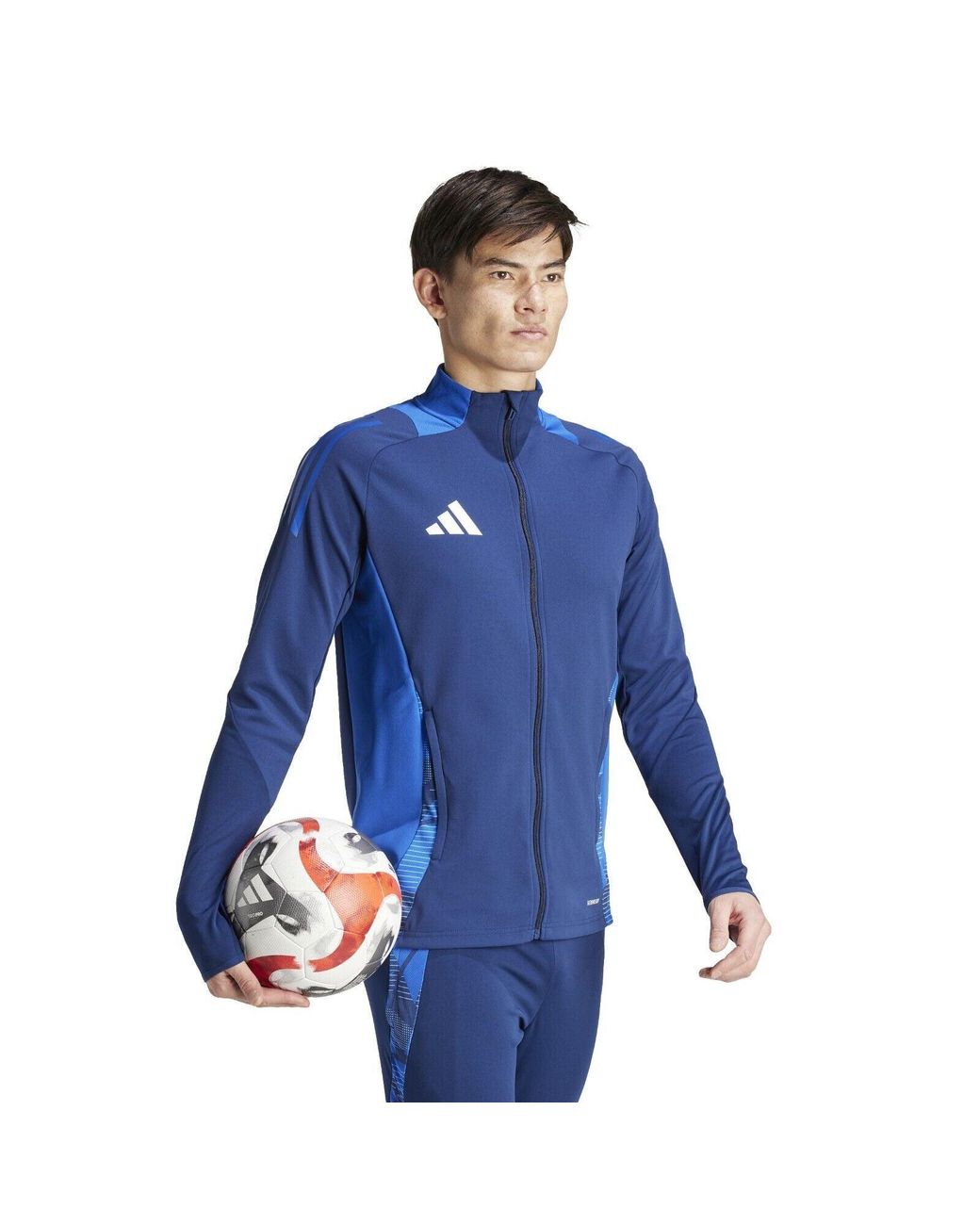 Adidas Blue Tiro 24 Competition Zip Tracksuit Drill Top Ip1874 for men