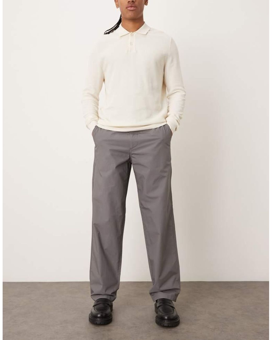 ARKET Gray Lightweight Pull-On Trousers for men