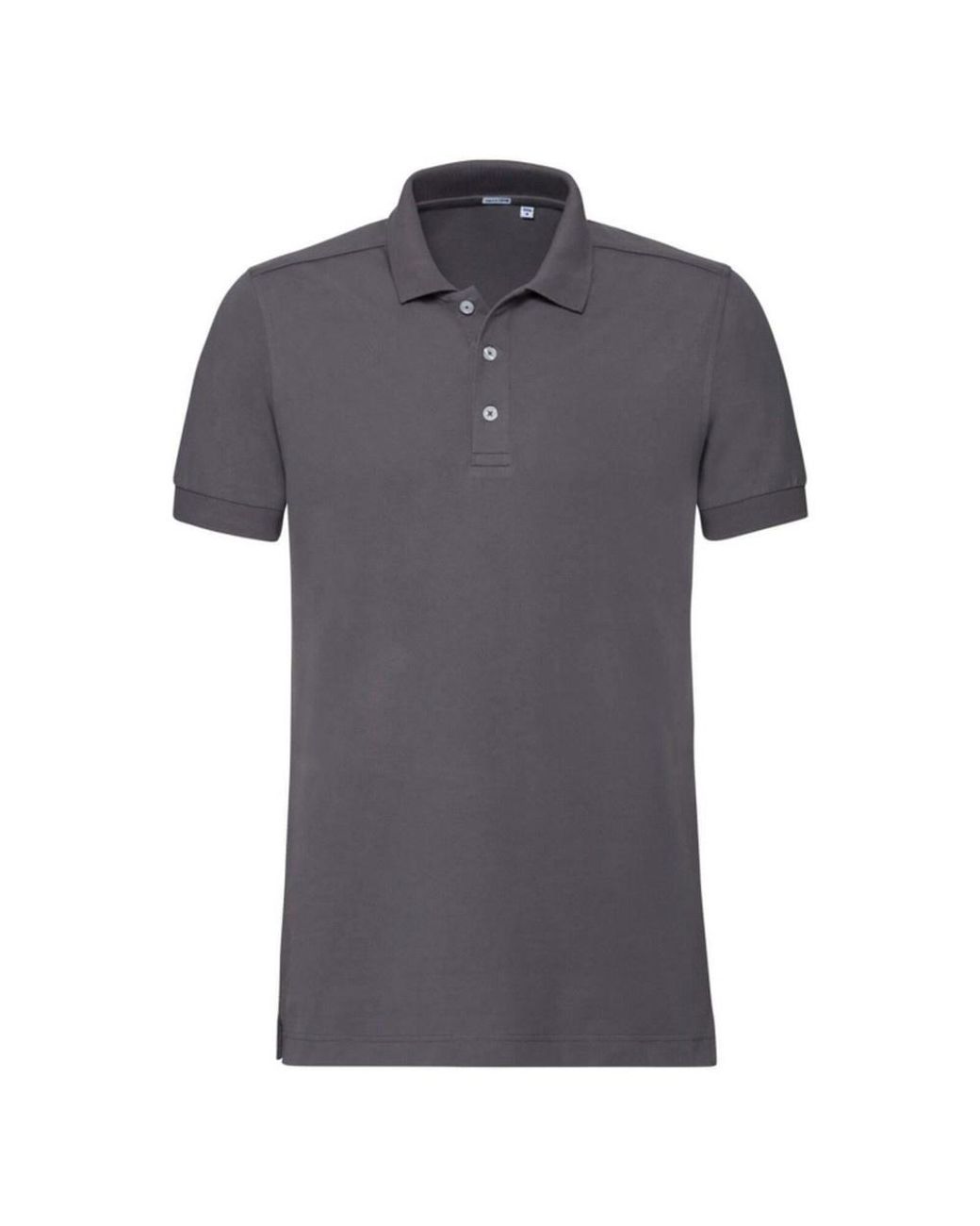 Russell Gray Stretch Short Sleeve Polo Shirt (Convoy) for men