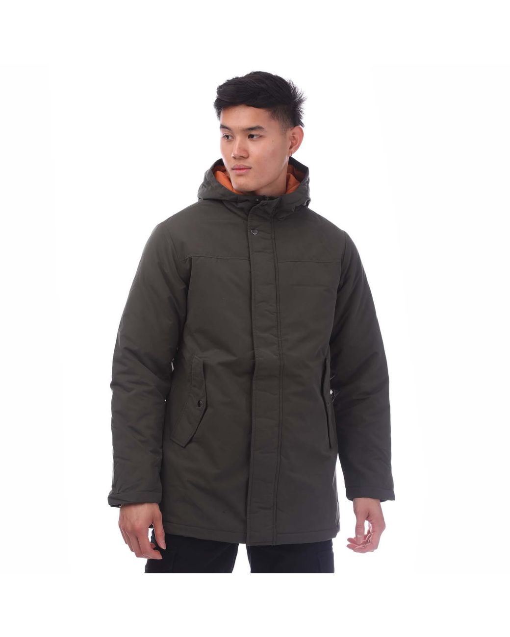 Jack & Jones Black And Fen Parka Jacket for men